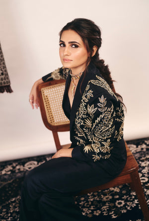 Vedika Pinto in the Noir Ember Set