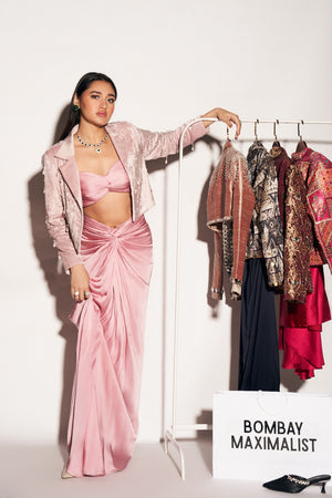 BLUSH VELVET SET