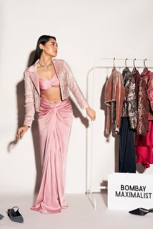 BLUSH VELVET SET