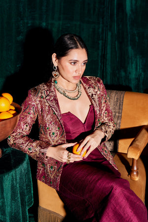 WINE BROCADE SET