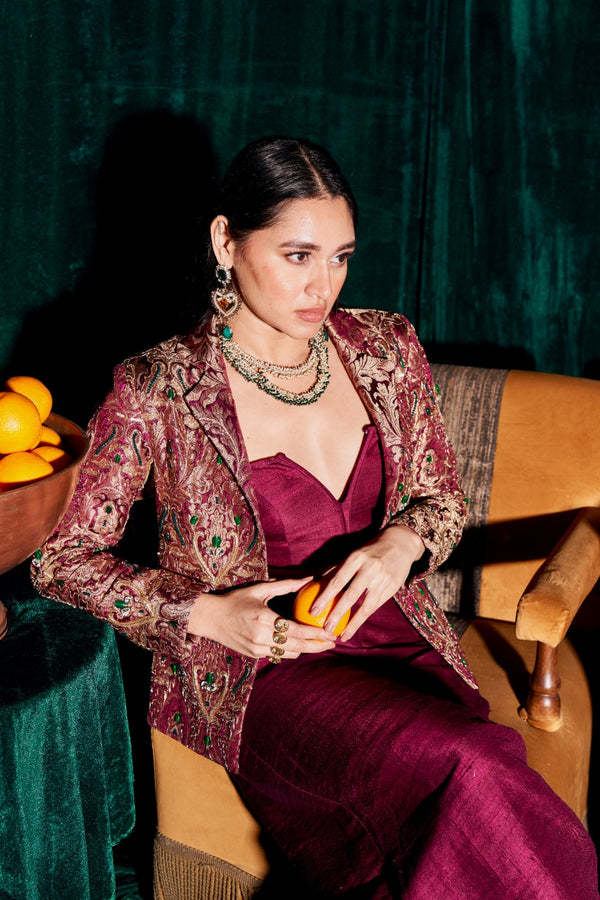 WINE BROCADE SET